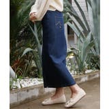 ネイビー | 【カヒコ】テイクデニムスカート【SURF&Palms】 | アミナコレクション 