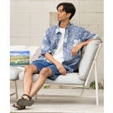 【カヒコ】TWO PALMS ニイハウメンズアロハシャツ | アミナコレクション  | 詳細画像3 
