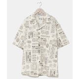ホワイト | 【カヒコ】トラデタパアロハメンズシャツ | アミナコレクション