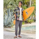 【カヒコ】ウッドボードアロハメンズシャツ | アミナコレクション  | 詳細画像1 