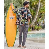 【カヒコ】ウッドボードアロハメンズシャツ | アミナコレクション  | 詳細画像2 