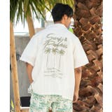 ホワイト | 【カヒコ】カホヌアメンズシャツ【SURF&Palms】 | アミナコレクション