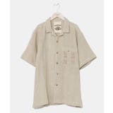 ベージュ | 【カヒコ】【SURF&Palms】シビリックメンズシャツ | チャイハネ
