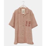 ブラウン | 【カヒコ】【SURF&Palms】シビリックメンズシャツ | チャイハネ