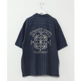 ネイビー | 【カヒコ】マヒナメンズシャツ【SURF&Palms】 | アミナコレクション
