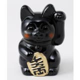 ブラック | 【カヤ】ほっぺ招き猫 4号 | アミナコレクション