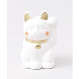 ホワイト | 【カヤ】ほっぺ招き猫 3号 | チャイハネ