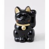 ブラック | 【カヤ】ほっぺ招き猫 3号 | チャイハネ