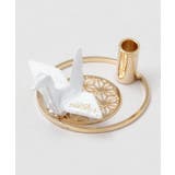 ホワイト | 【カヤ】折り鶴お香立て | アミナコレクション 