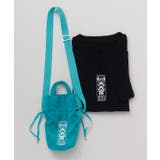 ブラック×グリーン | 【カヤ】大大吉Ｔシャツ＆巾着ショルダーバッグ2点セット | アミナコレクション 