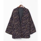 ブラック | 【カヤ】色衣波メンズ半纏 | アミナコレクション