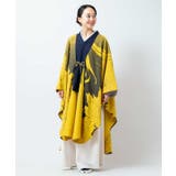 イエロー | 【カヤ】花墨長羽織 | アミナコレクション