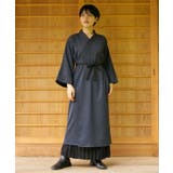 グレー | 【カヤ】和の狭衣ワンピース | チャイハネ