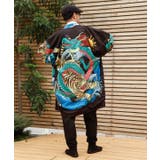 ブラック | 【カヤ】リバーシブル羽織《鈴木ひょっとこ×倭物やカヤ》 | アミナコレクション