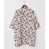 ベージュ | 【カヤ】アロハシャツ《鈴木ひょっとこ×倭物やカヤ》 | アミナコレクション 