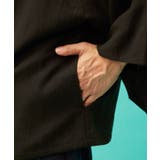 【カヤ】片身替わりメンズバンドカラーシャツ | アミナコレクション | 詳細画像3
