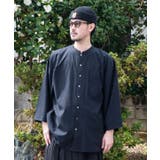 スミクロ | 【カヤ】角袖メンズシャツ | チャイハネ