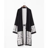 ブラック | 【カヤ】福字画着物メンズ羽織 | アミナコレクション