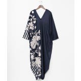 ネイビー系 | 【カヤ】耀う牡丹ワンピース | アミナコレクション 