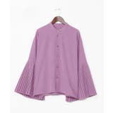 【カヤ】襞寄せバンドカラーシャツ | アミナコレクション  | 詳細画像6 