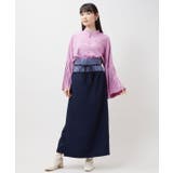 【カヤ】襞寄せバンドカラーシャツ | アミナコレクション  | 詳細画像7 