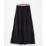 ブラック | 【カヤ】襞寄せインナースカート | アミナコレクション