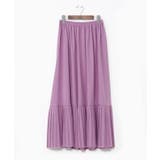 パープル | 【カヤ】襞寄せインナースカート | アミナコレクション