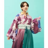 パープル | 【カヤ】花霞み羽織 | アミナコレクション