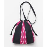 ブラック×ピンク | 【カヤ】小紋八掛ショルダーBAG | チャイハネ