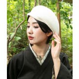 ホワイト | 【カヤ】ハイカラレトロベレー帽 | アミナコレクション 