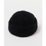 ブラック | 【カヤ】和モダンボアキャップ | アミナコレクション