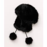 ブラック | 【カヤ】冬ごもりキャップ | アミナコレクション 