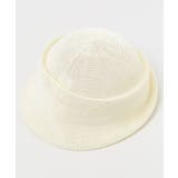 ホワイト | 【カヤ】和モダン重ねハット | アミナコレクション 
