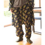 ブラック×イエロー | 【カヤ】刺しジャン腹巻きもんぺ | アミナコレクション