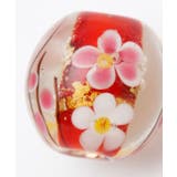 【カヤ】とんぼ玉金銀箔梅 2cm | チャイハネ | 詳細画像1