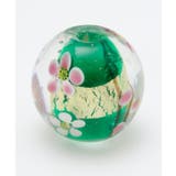 グリーン | 【カヤ】とんぼ玉金銀箔梅 2cm | チャイハネ