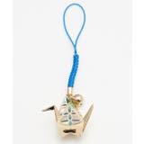 ブルー | 【カヤ】折り鶴 透け色ストラップ | アミナコレクション 