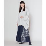 【カヤ】花流ワイドパンツ | アミナコレクション  | 詳細画像1 