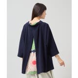 ネイビー系 | 【カヤ】花盛り八掛トップス | アミナコレクション 