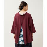 パープル | 【カヤ】花盛り八掛トップス | アミナコレクション 