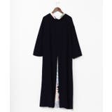 ネイビー系 | 【カヤ】花盛り八掛ワンピース | アミナコレクション 