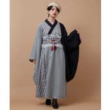 【カヤ】モガ格子振袖羽織 | アミナコレクション | 詳細画像2