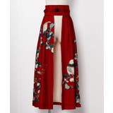 レッド | 【カヤ】花鳥 重ね着用スカート | アミナコレクション
