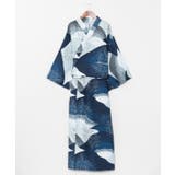 ネイビー | 【カヤ】宵涼み二部式浴衣 | アミナコレクション
