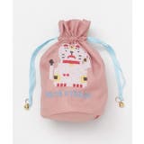 ピンク | 【カヤ】交差縫い巾着 | チャイハネ