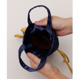 【カヤ】民芸ベロア巾着ミニショルダーバッグ | アミナコレクション | 詳細画像8