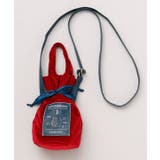 レッド | 【カヤ】民芸ベロア巾着ミニショルダーバッグ | アミナコレクション