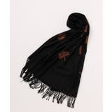 ブラック | 【カヤ】銀杏のストール | アミナコレクション 