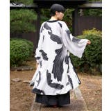 ホワイト×ブラック | 【カヤ】【UVカット加工】たゆたう金魚長羽織 | チャイハネ