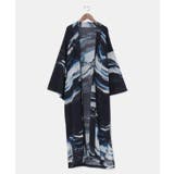 ダークネイビー | 【カヤ】【UVカット加工】白波メンズ羽織 | アミナコレクション
